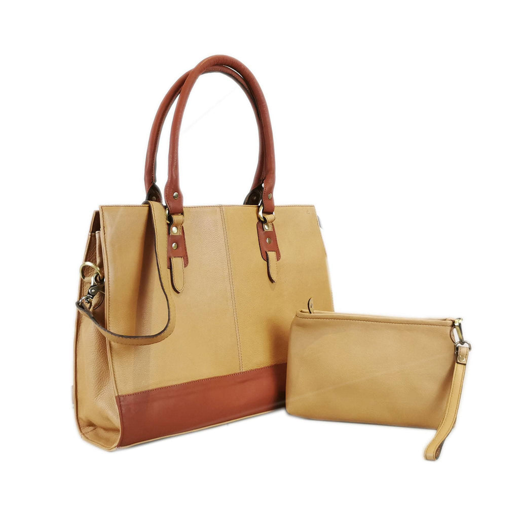 The Signature 17" Bag, Beige/Tan-1