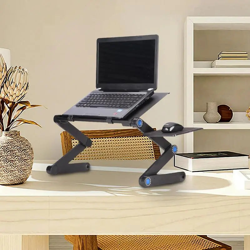 Adjustable Laptop Desk Stand Cooler Portable Ergonomic Lapdesk For Bed Sofa PC Notebook Table Desk With Mouses Pad